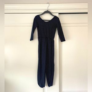 Alice + Ames Blue w/ White Polka Dot Jumper Size 5